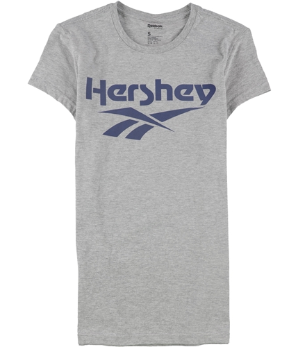 Reebok Womens Hershey Logo Graphic T-Shirt bluegray S