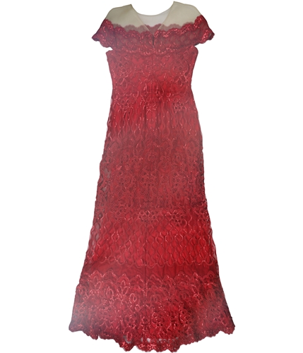 Tadashi Shoji Womens Sequin Gown Dress flame 12