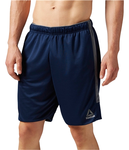 Reebok Mens Speed Wick Athletic Workout Shorts conavy M