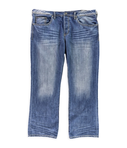 Buffalo David Bitton Mens King-X Slim Boot Cut Jeans blue 38x30