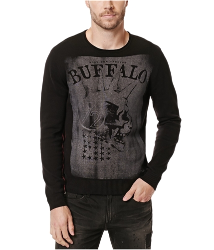 Buffalo David Bitton Mens Wicrane Print Pullover Sweater cannon L