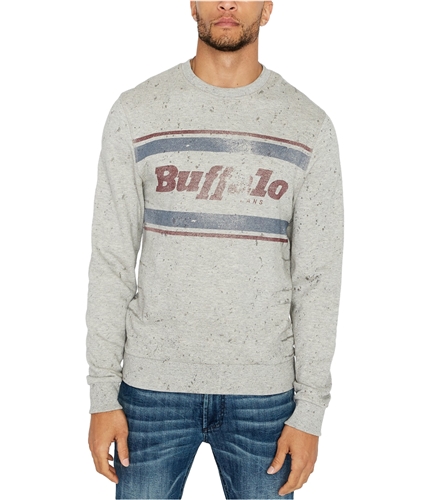 Buffalo David Bitton Mens Logo Sweatshirt medgray L