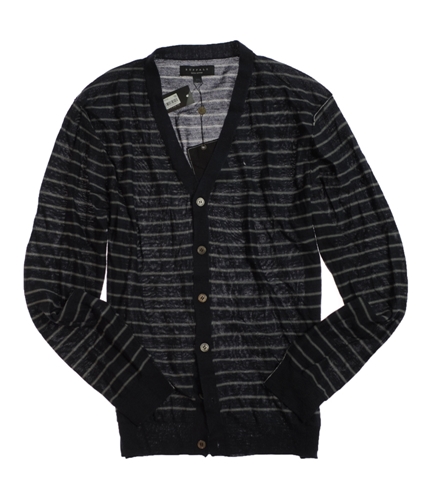 Buffalo David Bitton Mens 100% Wool Cardigan Sweater darkbluecombo 2XL