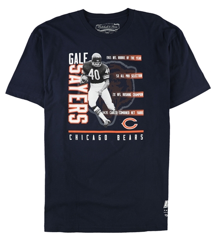 Mitchell & Ness Mens NFL Player Stat Graphic T-Shirt sayers L