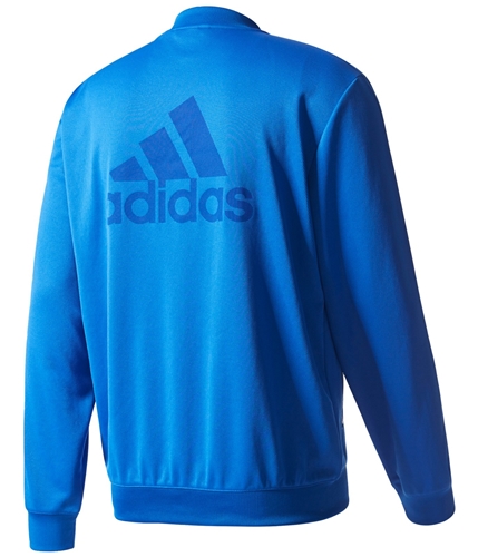Adidas Mens Logo Bomber Jacket blue L