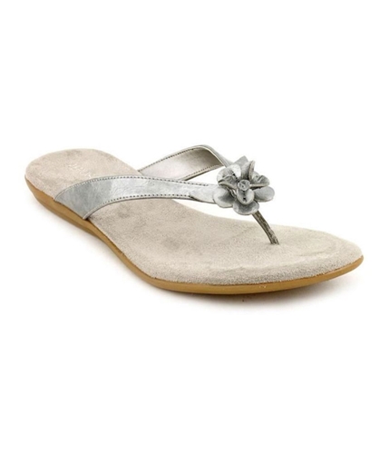 Aerosoles Womens Branchlet Flip Flop Sandals silvercombo 9.5