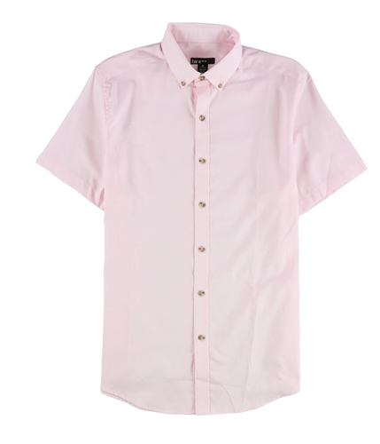 bar III Mens Easy Care Button Up Dress Shirt pinkoxford 15-15.5