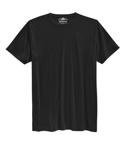 American Rag Mens Big & Tall Slub Textured Basic T-Shirt blacksea LT