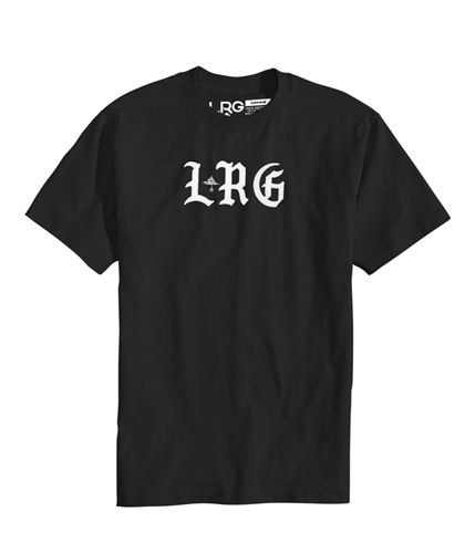 LRG Mens Old English Graphic T-Shirt black L