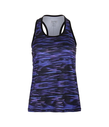 SOLFIRE Womens Stretch Your Limits Racerback Tank Top blackblue S