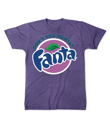 Coca Cola Mens Fanta Graphic T-Shirt purpleheather L