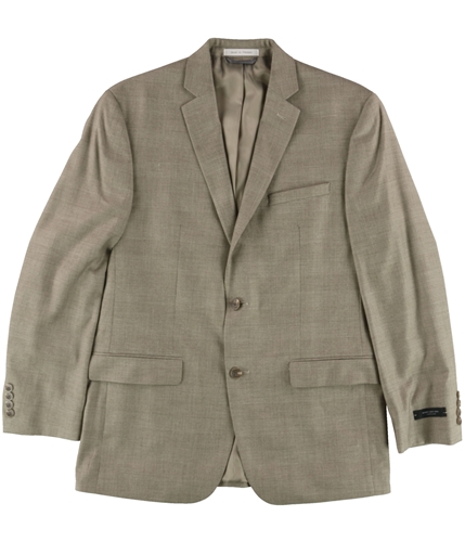 Marc New York Mens Glen-Plaid Two Button Blazer Jacket tanbrown 40