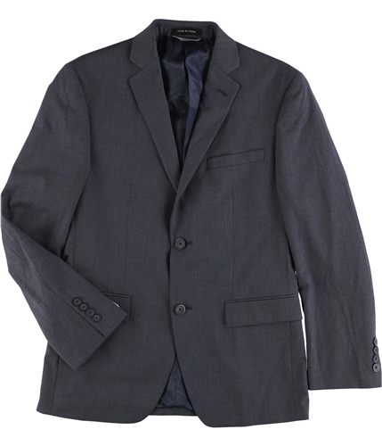 Marc New York Mens Classic-Fit Pindot Two Button Blazer Jacket navy 36