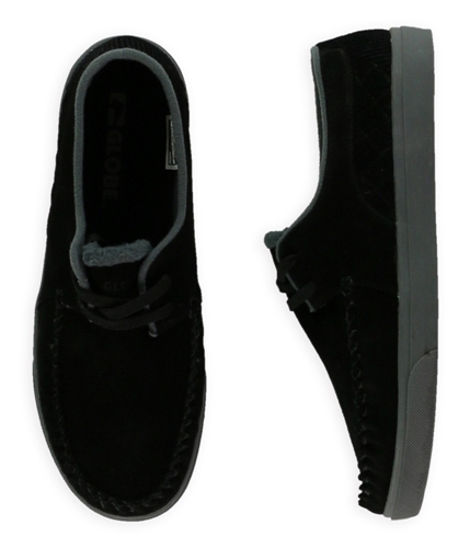 Globe Mens Leather Comfort Loafers black 8