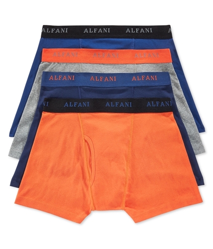 Alfani Mens 4-pack Underwear Boxer Briefs pumpkin S