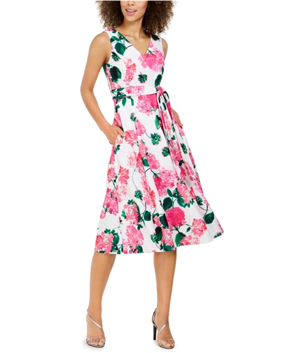 Buy a Calvin Klein Womens Floral Midi Dress TW2 Tagsweekly