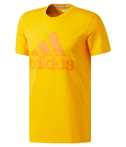 Adidas Mens Logo Graphic T-Shirt cogold L