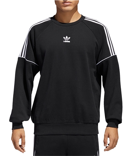 Adidas Mens Originals Logo Crewneck Sweatshirt blackwhite M
