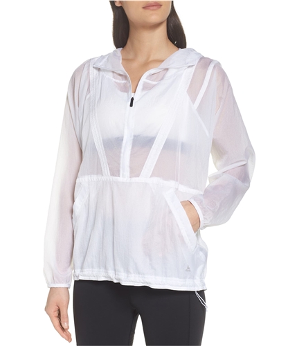 Reebok Womens Packable Parachute Anorak Jacket white S