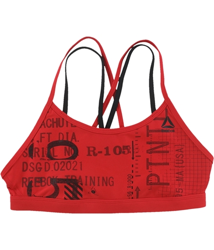 Reebok Womens Logo Sports Bra red XXS