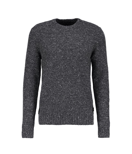 Michael Kors Mens Speckled Pullover Sweater charcoalmel L