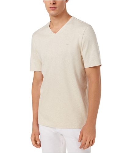 Michael Kors Mens V-Neck Basic T-Shirt almondmel S
