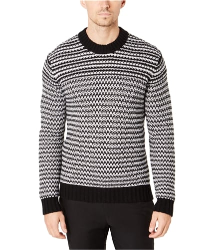 Michael Kors Mens Striped Pullover Sweater black S