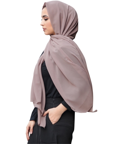 Verona Collection Womens Chiffon Hijab Scarf Wrap taupe One Size