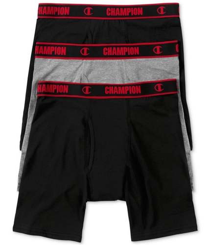Champion Mens 3 Pack Peformance Underwear Boxer Briefs blackgrey S