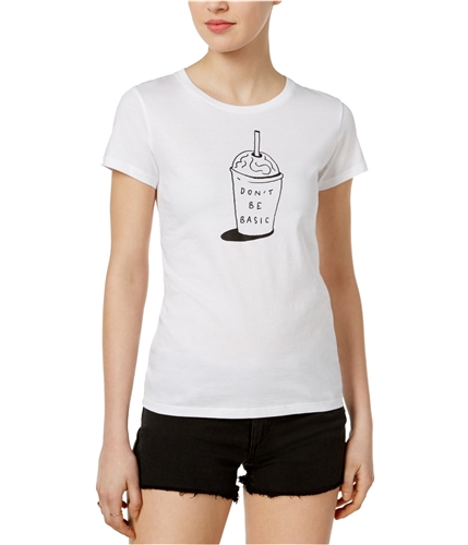 CHRLDR Womens Basic Graphic T-Shirt white S