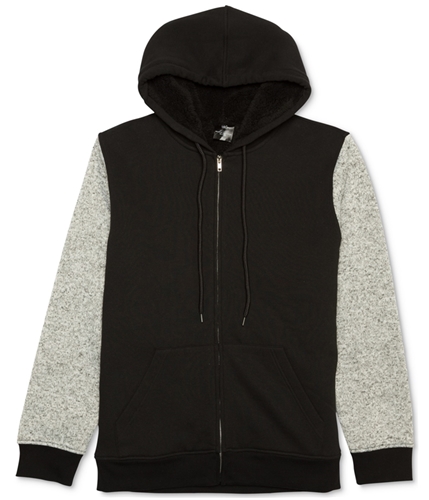 Jem Mens Zip Front Hoodie Sweatshirt black S