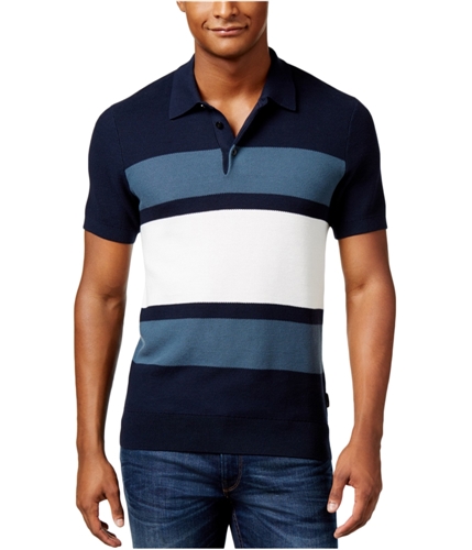 Michael Kors Mens Colorblocked Rugby Polo Shirt midnight S
