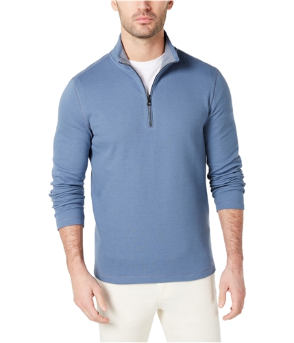 Michael Kors Mens Pique Pullover Sweater blue S