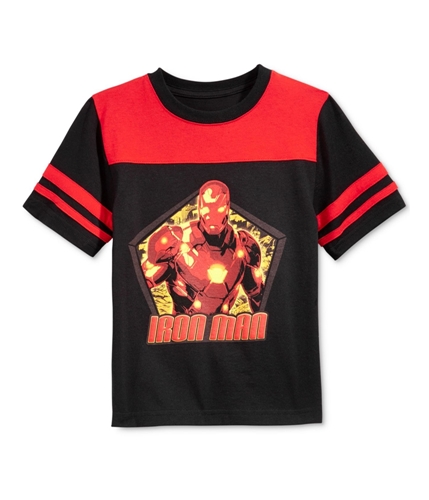 Marvel Comics Boys Iron Man Graphic T-Shirt blackred S