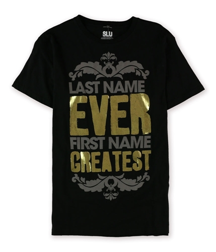 SLU Clothing Mens Ever Greatest Graphic T-Shirt black M