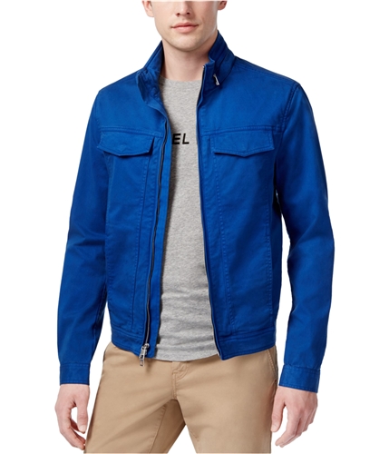Michael Kors Mens Garment-Dyed Jacket marineblue L
