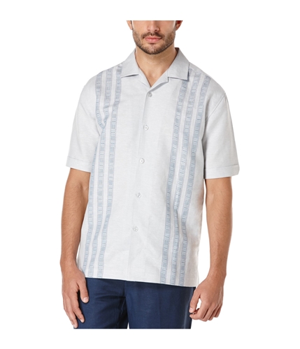 CubAvera Mens Striped Button Up Shirt pearlblue XL