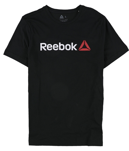 Reebok Mens Linear Read Graphic T-Shirt black L