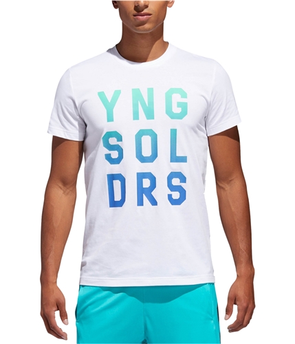 Adidas Mens Squad Graphic T-Shirt white 2XL