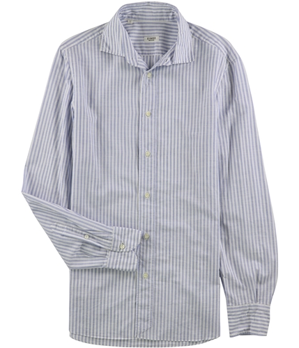 Eidos Napoli Mens University Striped Button Up Shirt blue S