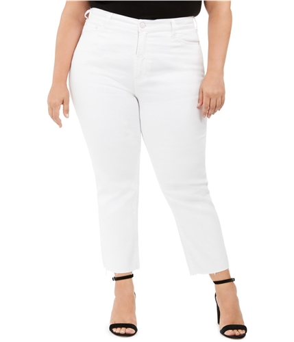 Celebrity Pink Womens The Iconic Mom Stretch Jeans white 18W/27