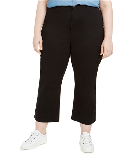Celebrity Pink Womens Montauk High-Rise Casual Cropped Pants black 18W/25