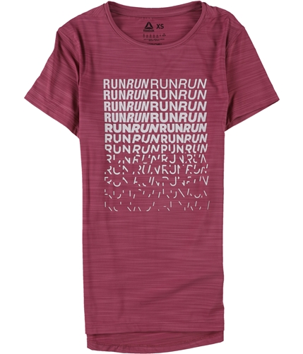 Reebok Womens Run Graphic T-Shirt twiberry XS