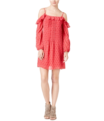 Sanctuary Clothing Womens Printed A-line Dress summerberry XS