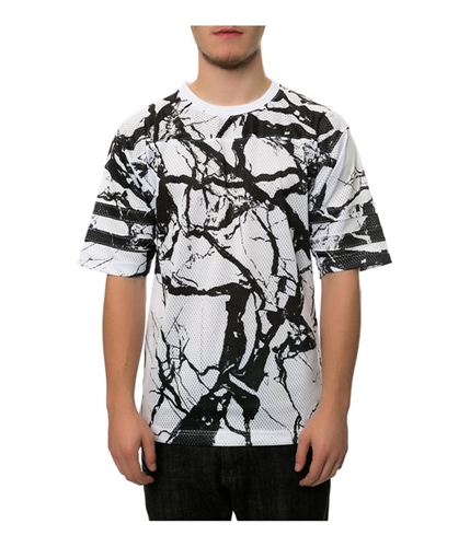 DOPE Mens The Carrara Football Jersey Graphic T-Shirt white S