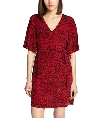 Sanctuary Clothing Womens Leopard Wrap Dress redleoprd XS
