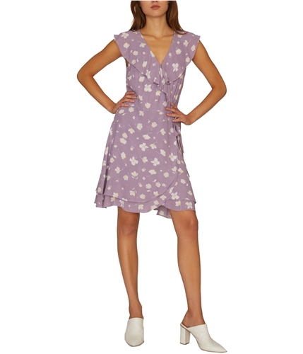 Sanctuary Clothing Womens Johanna Wrap Dress purple XXS