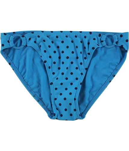DKNY Womens Side Ring Bikini Swim Bottom blue XS