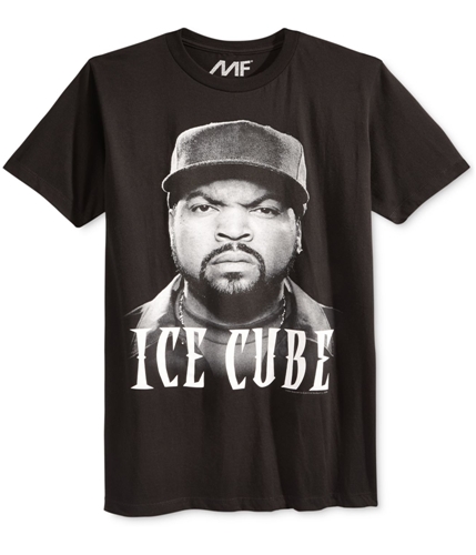 Mighty Fine Mens Ice Cube Graphic T-Shirt black S