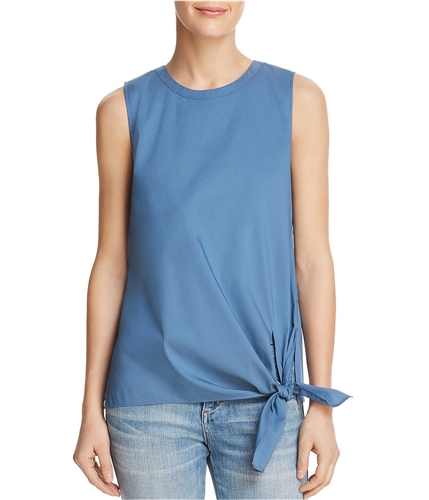 Dylan Gray Womens Side-tie Sleeveless Blouse Top bluelagoon S